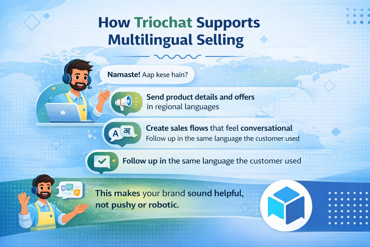 How triochat.io supports multilingual