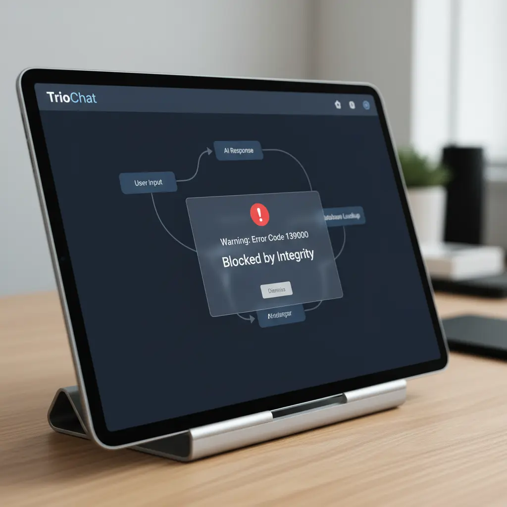 triochat.io Error 139000 – Blocked by Integrity: What it means, why it happens, and how to fix it