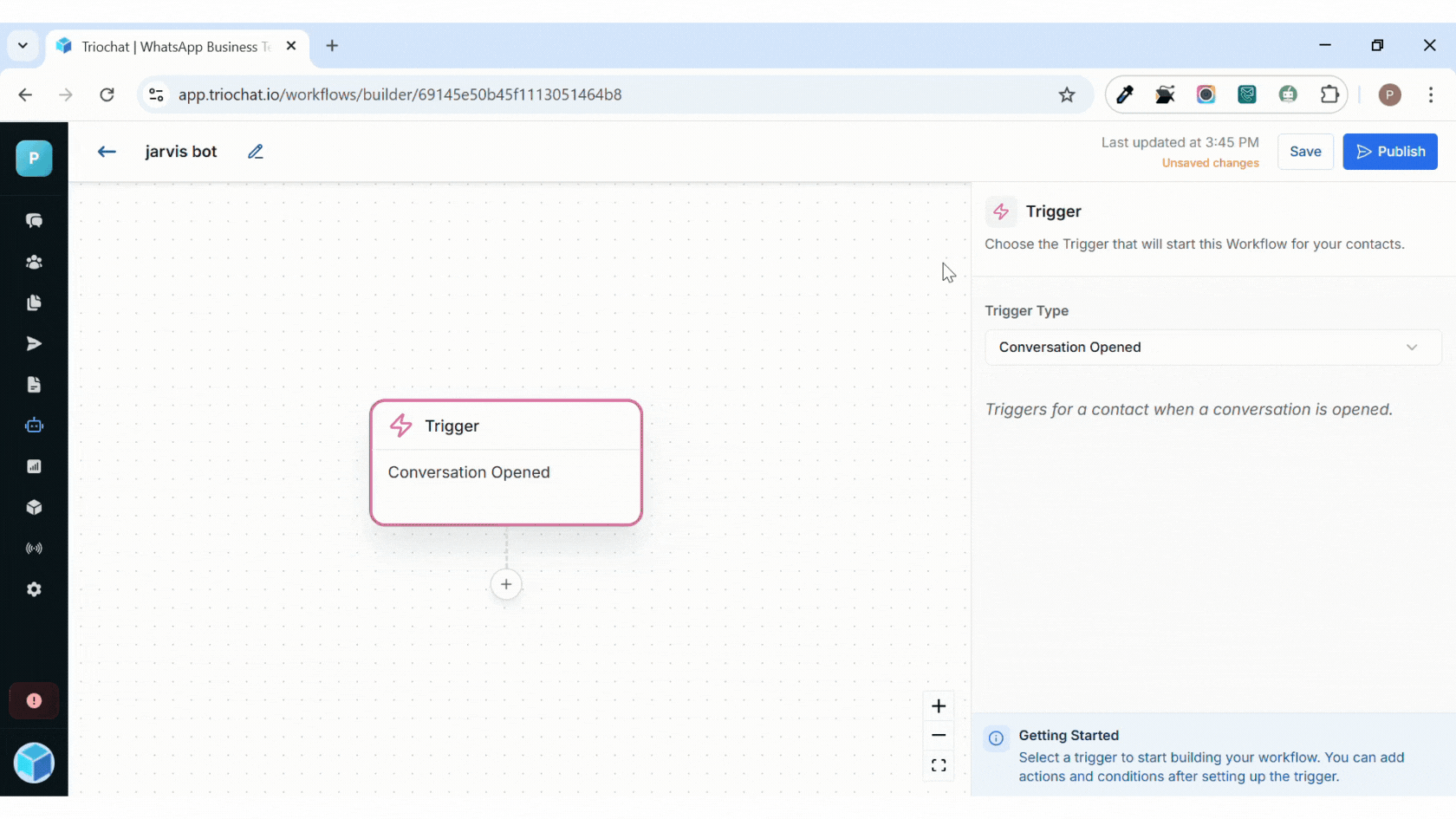 save chatbot conversation