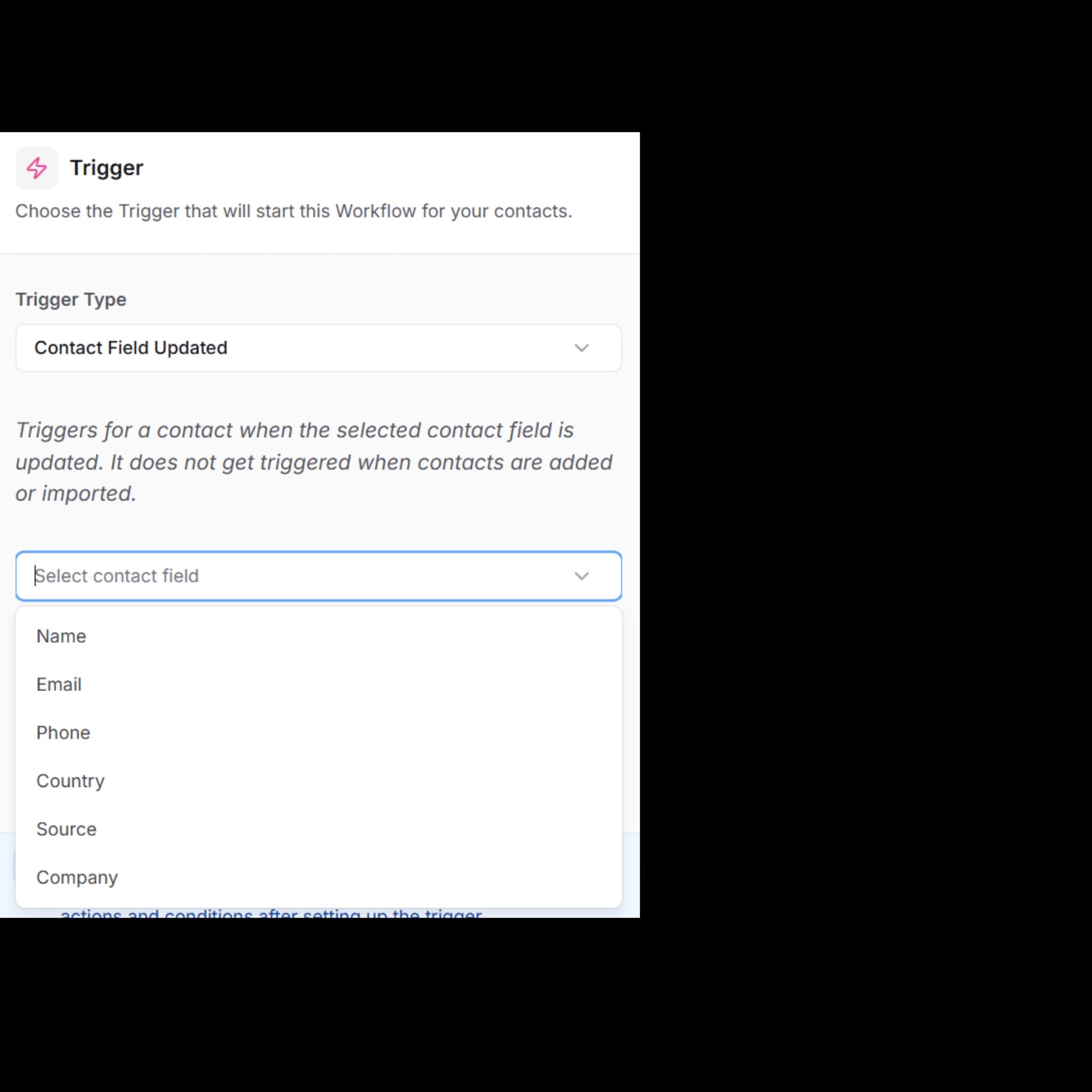 Trigger Contact Field Updated