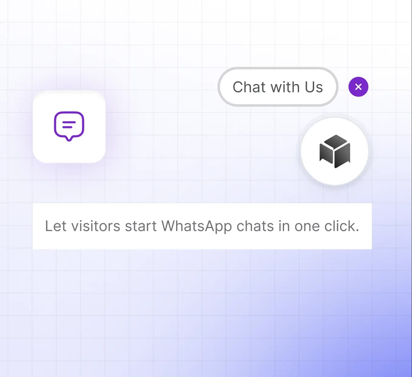 Widget de chat en direct WhatsApp