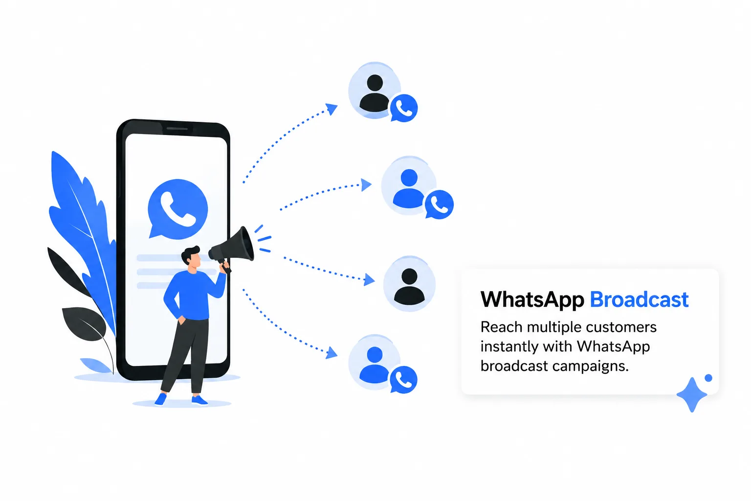 Send WhatsApp Broadcasts at Scale - duochat.io WhatsApp automation