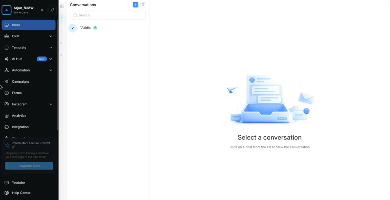 AI calling dashboard