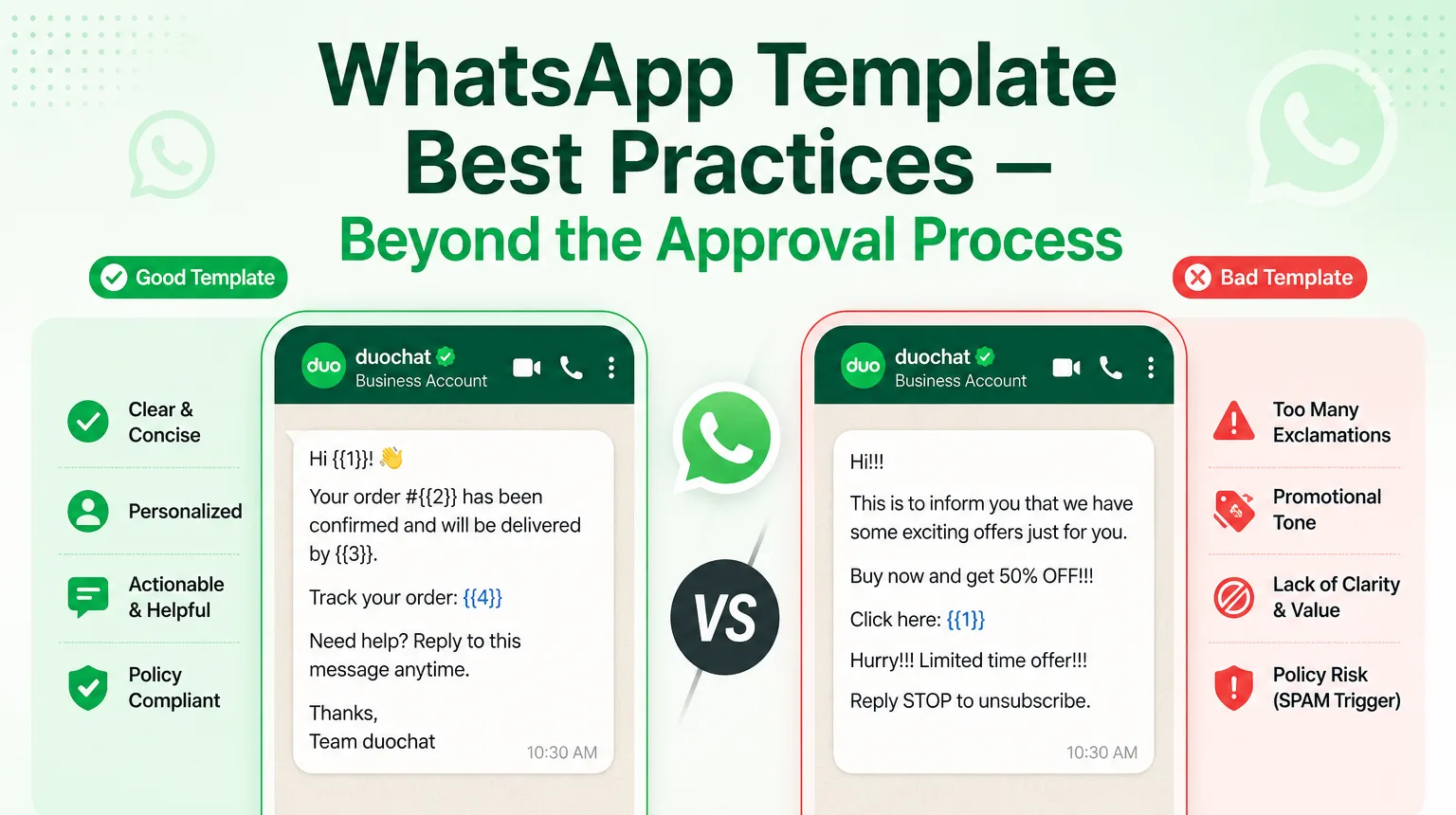 Bonnes pratiques pour les modèles WhatsApp : Au-delà du processus d'approbation