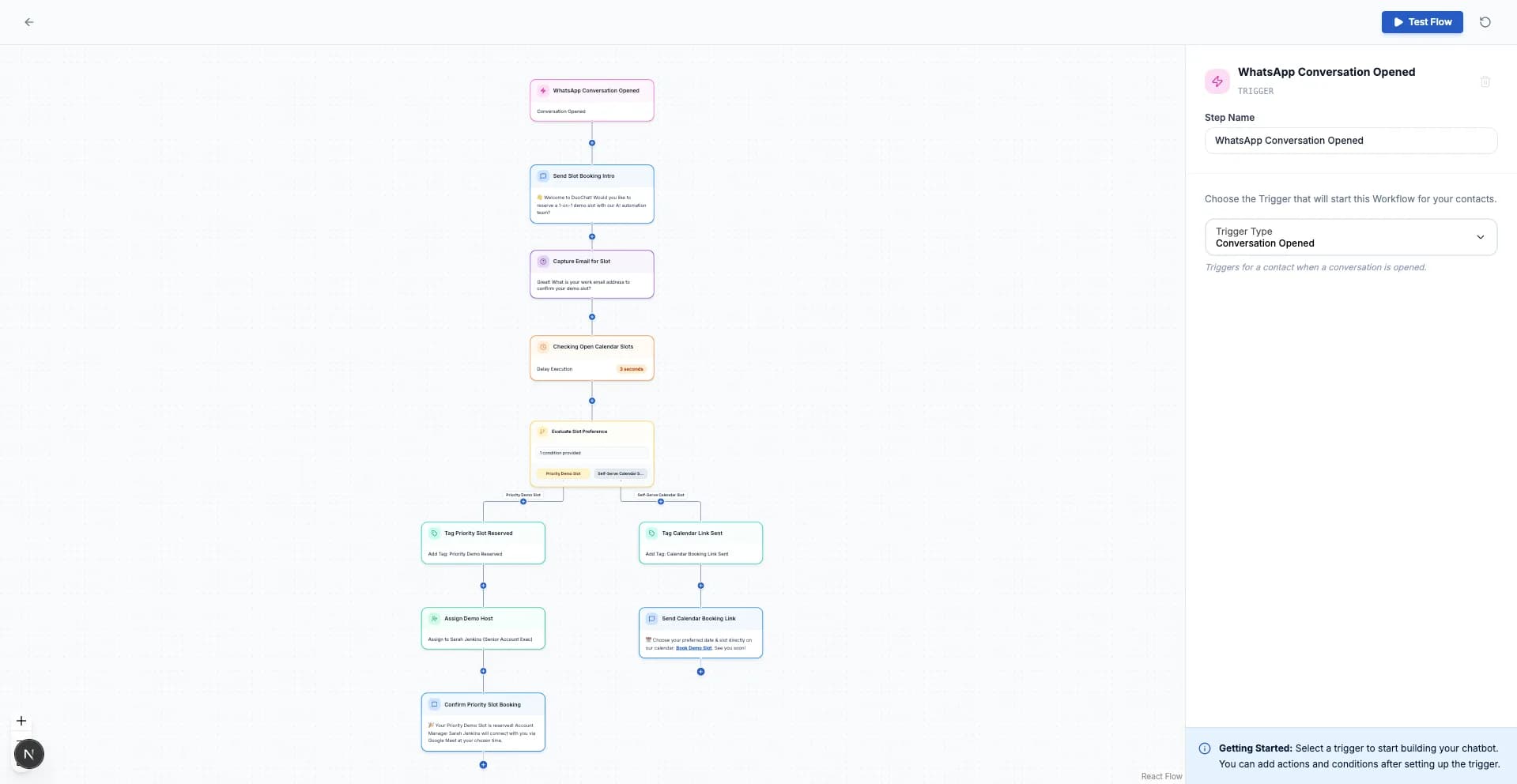 Interactive AI Workflow Builder Playground
